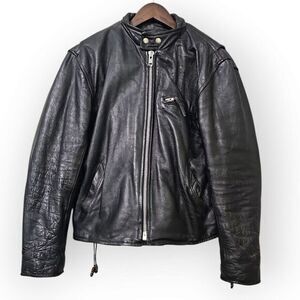 Unik Leather Apparels Vintage Leather Motorcycle Jacket with Liner Size 42 Women